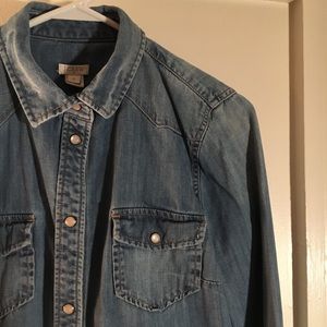 Jcrew denim button up